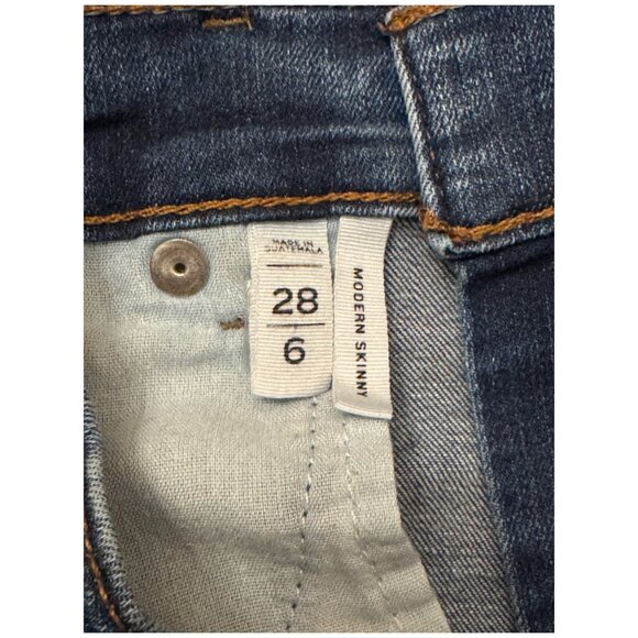 Loft Modern Skinny Jeans Size 6 (28) EUC - Picture 3 of 5